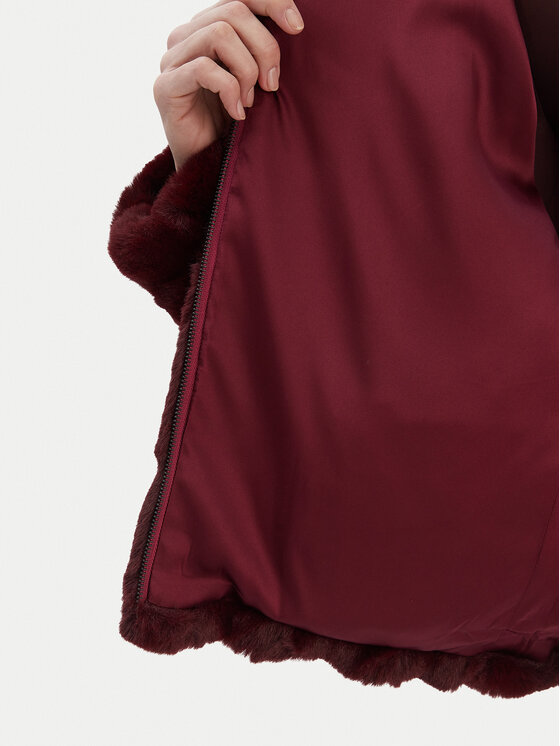 Bardot Bardot Kožušina Sylvie 59474JB4 Bordová Relaxed Fit