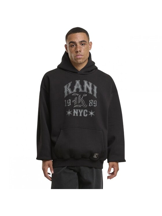 Karl Kani Karl Kani Felpa WESTERN OS HOODIE Nero Regular Fit
