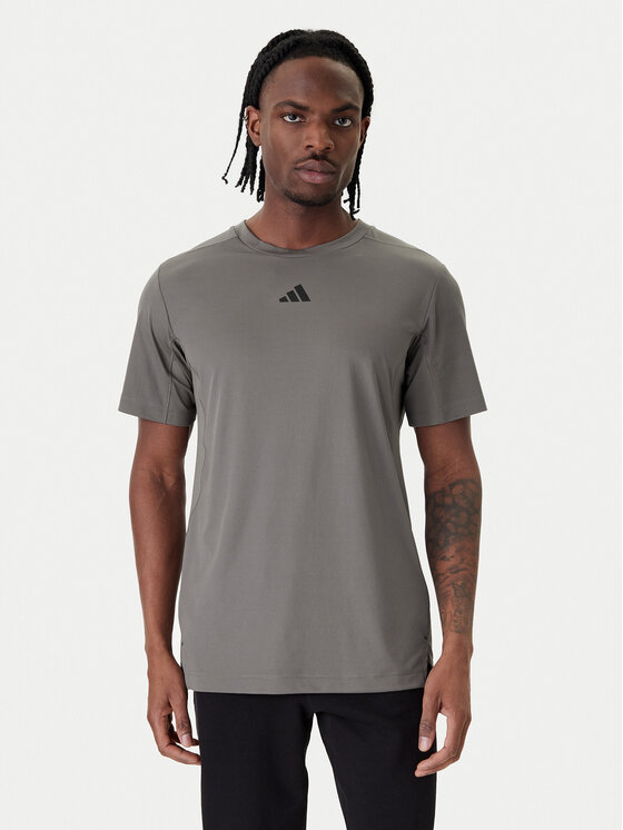 adidas adidas Funkčné tričko D4T PrimeLift 3 Stripes KE9936 Sivá Regular Fit