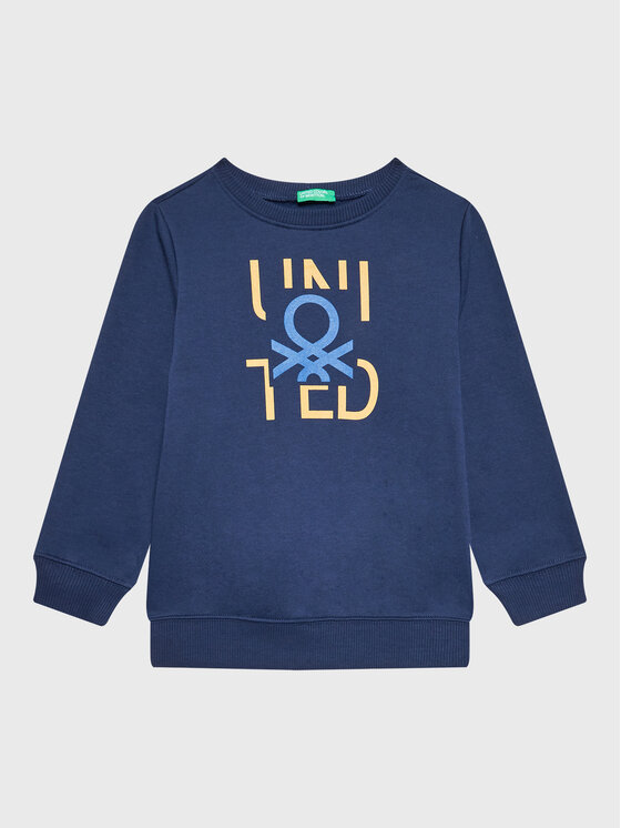 United Colors Of Benetton Bluză 3JLXC107Q Bleumarin Regular Fit