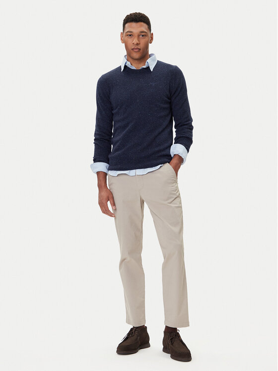 Barbour Barbour Sveter Essential Tisbury MKN0844GY12 Tmavomodrá Regular Fit