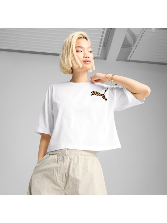 Puma Puma T-Shirt 632337 Biały Regular Fit