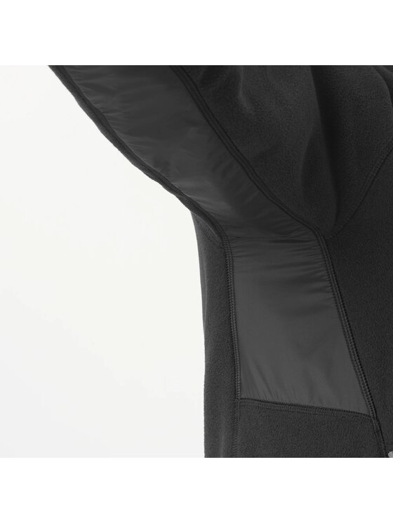 Salomon Salomon Bluza CHROMA FLEECE FZ Czarny Regular Fit