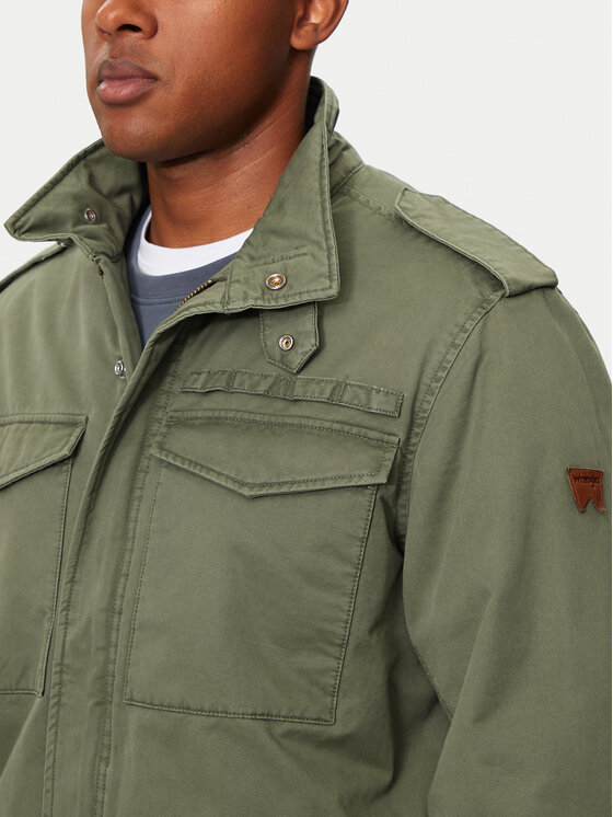 Wrangler Wrangler Giacca di transizione Field 112357273 Verde Regular Fit