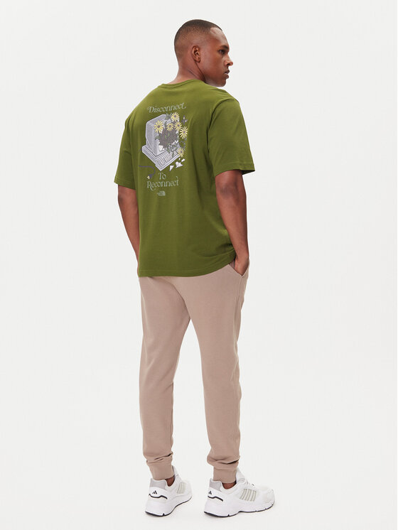 The North Face The North Face T-shirt Connect NF0A8EGW Zelena Relaxed Fit