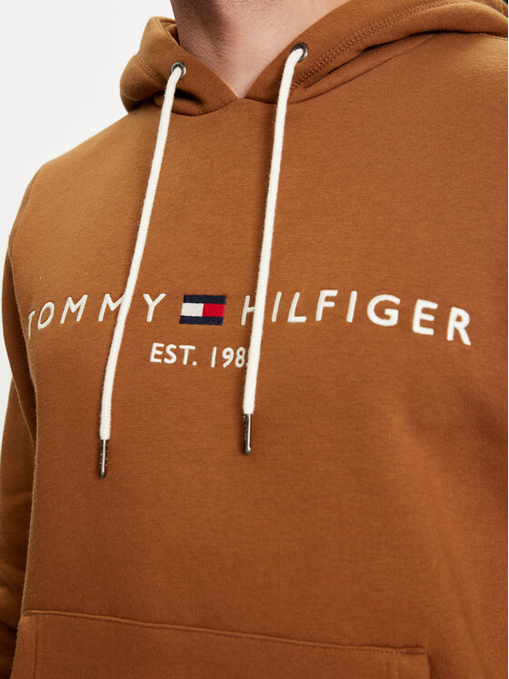 Tommy Hilfiger Tommy Hilfiger Jopa Logo MW0MW11599 Rjava Regular Fit