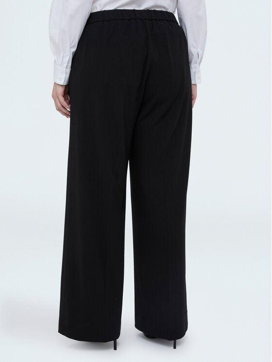Fiorella Rubino Fiorella Rubino Spodnie materiałowe P011L002301N033 Czarny Over Fit
