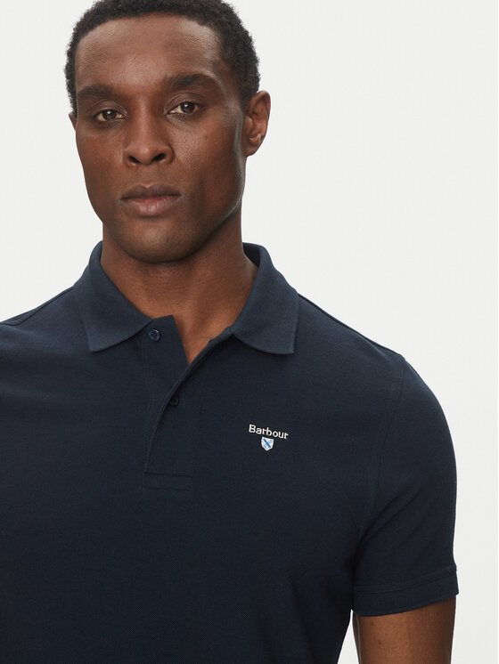 Barbour Barbour Polo Original Sports MML0358NY31 Granatowy Tailored Fit