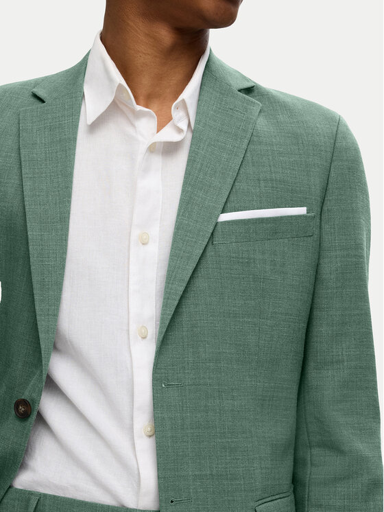 Selected Homme Selected Homme Zakó 16087870 Zöld Slim Fit