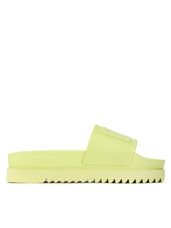 Tommy Jeans Tommy Jeans Чехли Elev Fltfrm Pl Sld EN0EN02110 Зелен