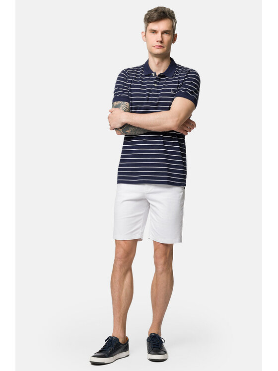 Lancerto Lancerto Szorty materiałowe Ibiza SZO082123000007 Biały Regular Fit