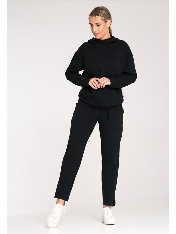 FIGL FIGL Μπλούζα M1034 Μαύρο Regular Fit