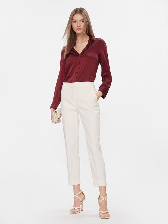 Weekend Max Mara Weekend Max Mara Riidest püksid Vite 2415131031 Beež Regular Fit
