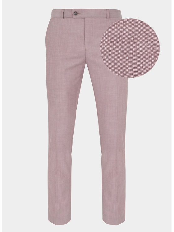 Pako Lorente Pako Lorente Spodnie garniturowe P22SP-6G-003 Różowy Slim Fit