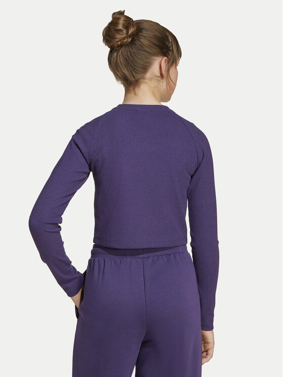 adidas adidas Bluse JW2600 Violett Slim Fit