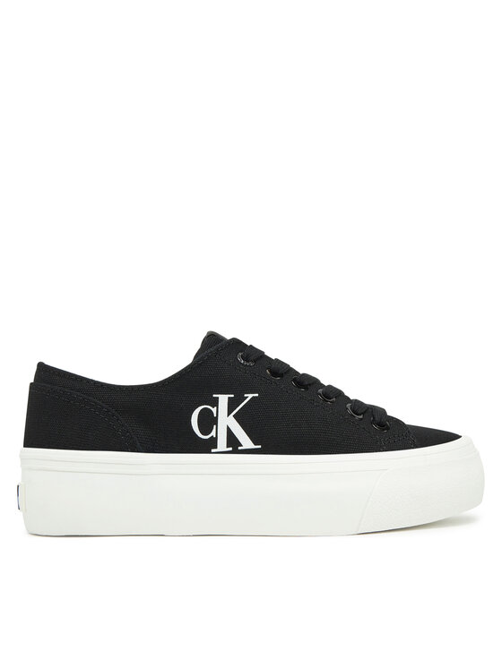 Calvin Klein Jeans Calvin Klein Jeans Teniszcipő Vulc Flatform Low Cv Mg YW0YW01763 Fekete