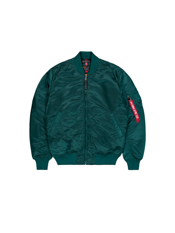 Alpha Industries Alpha Industries Kurtka bomber MA-1 VF 59 Long Zielony Slim Fit