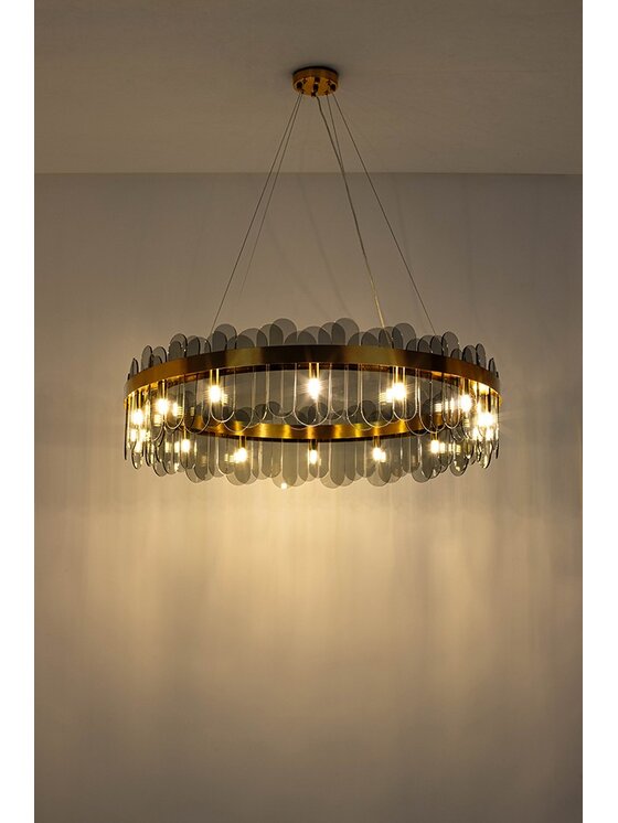MIAhome MIAhome Lampa wisząca NEMO 100 złota Złoty