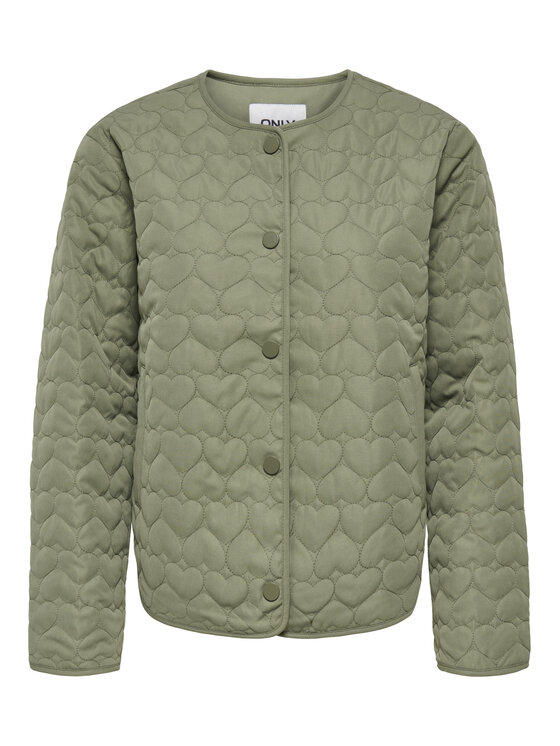 ONLY ONLY Geacă Heart 15366265 Verde Regular Fit