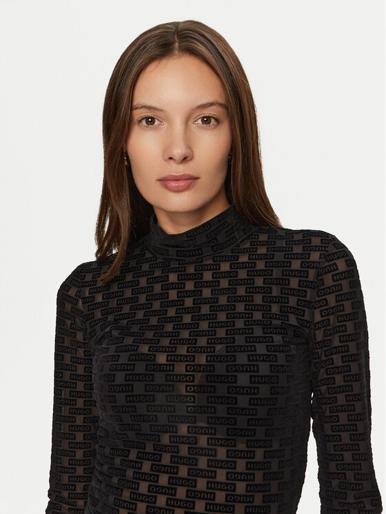 HUGO Hugo Bluza Dasori 50524057 Črna Slim Fit