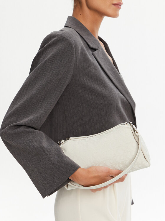 Calvin Klein Jeans Calvin Klein Jeans Borsetta Ckj Monogram Drop Sm Shoulder Ba LV04K3142G Écru