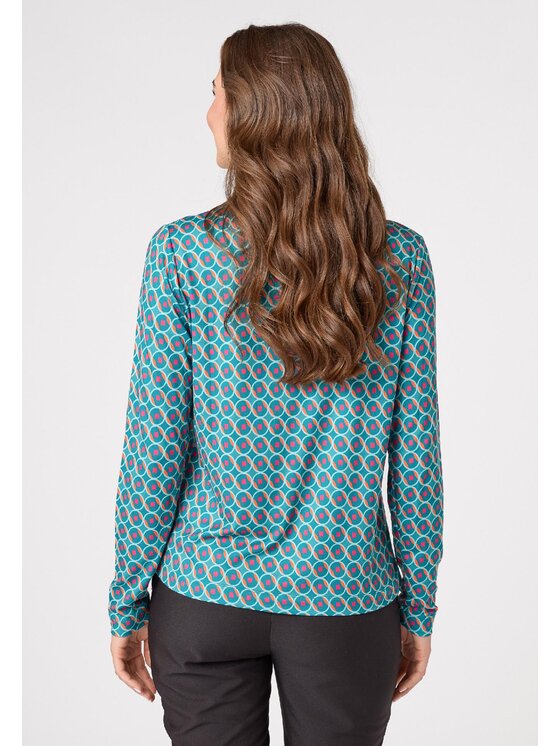 QUIOSQUE QUIOSQUE Blúzka Quiosque 1VD001915 Zelená Regular Fit