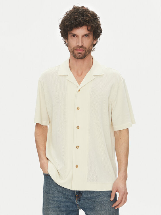 Liu Jo Liu Jo Cămașă QA5153 J4929 11001 Écru Regular Fit