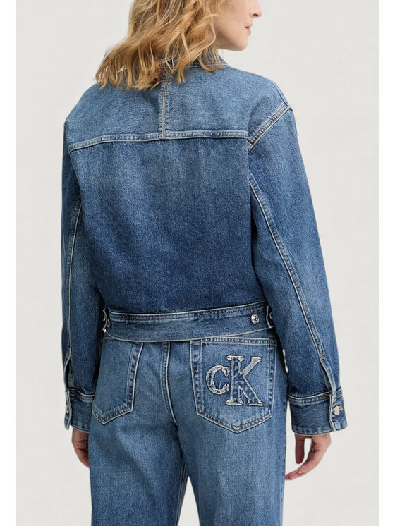 Calvin Klein Jeans Calvin Klein Jeans Μπουφάν μεταβατικό LV047E906G Μπλε Casual Fit