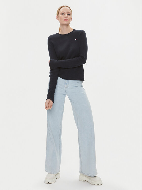 Tommy Hilfiger Tommy Hilfiger Пуловер WW0WW40264 Тъмносин Regular Fit
