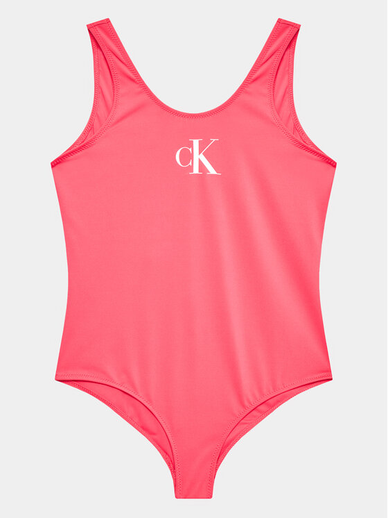 Calvin Klein Swimwear Бански костюм KY0KY00033 Розов