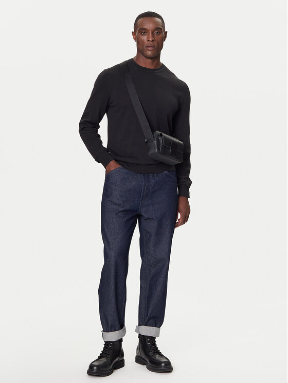 Calvin Klein Calvin Klein Pulover LV040BM343 Negru Regular Fit