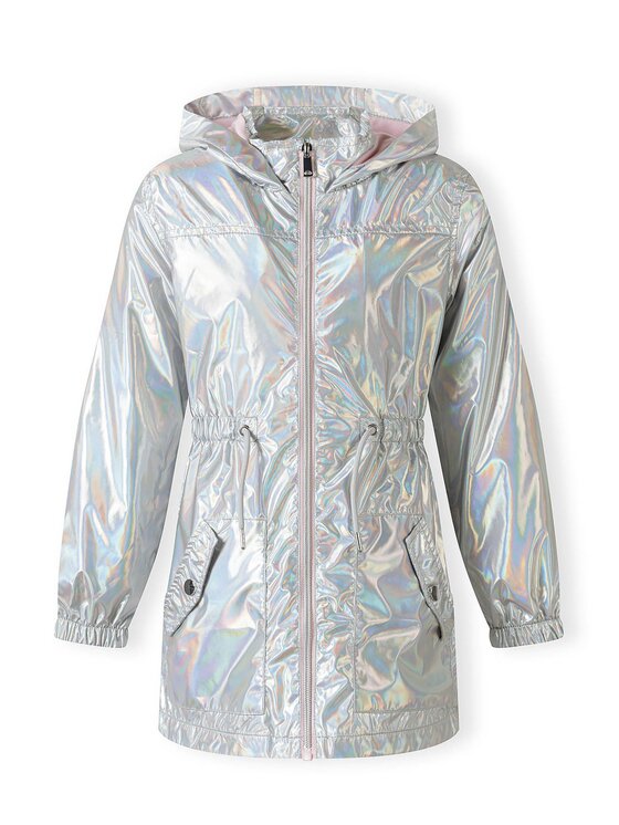minoti minoti Kurtka przeciwdeszczowa 18COAT22 Srebrny Regular Fit