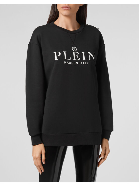 PHILIPP PLEIN PHILIPP PLEIN Bluza 993 Czarny Regular Fit