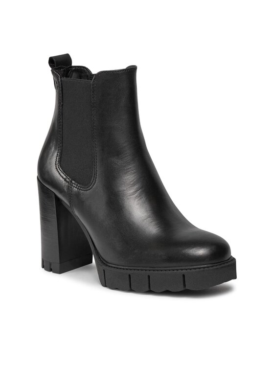 Tamaris Tamaris Kotníková obuv s elastickým prvkem 1-25457-41 Černá