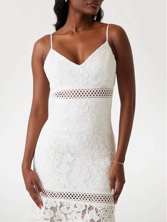 Guess Guess Každodenní šaty 174551 Bílá Classic Fit