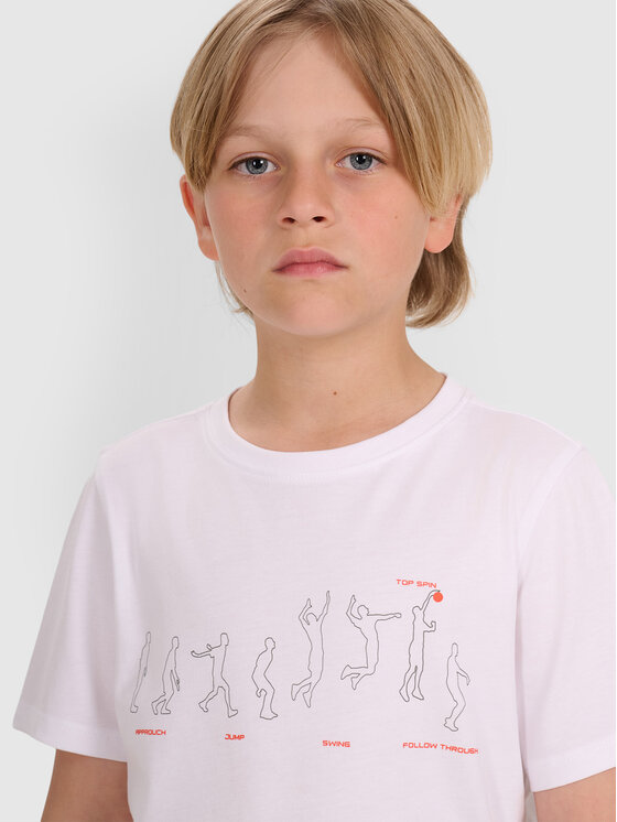 4F 4F T-Shirt URBAN COMMUTER Biały Regular Fit