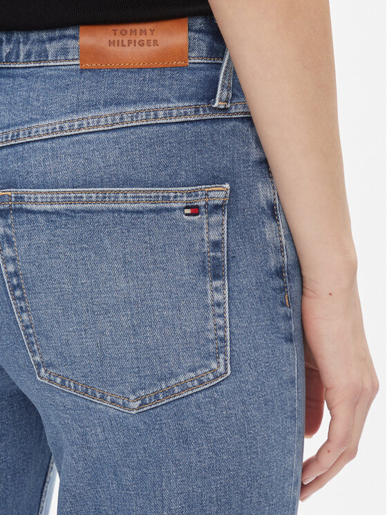 Tommy Hilfiger Tommy Hilfiger Jeans hlače Classic Straight Rw Mel WW0WW40634 Modra Straight Leg