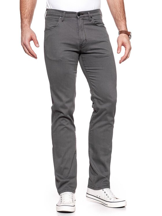 Wrangler Wrangler Spodnie materiałowe ARIZONA Szary Straight Fit