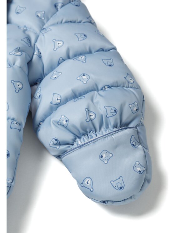 minoti minoti Kombinezon zimowy 21babysnow3b Błękitny Regular Fit