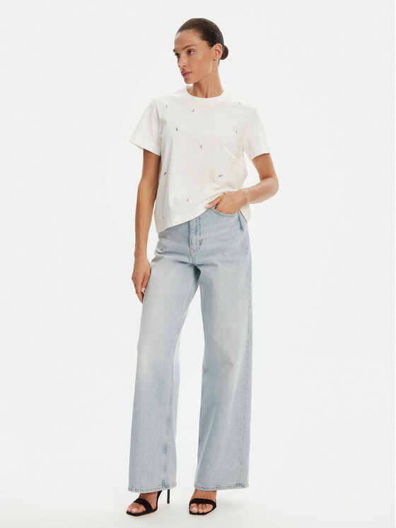 Vero Moda Vero Moda T-Shirt 10325318 Biały Regular Fit