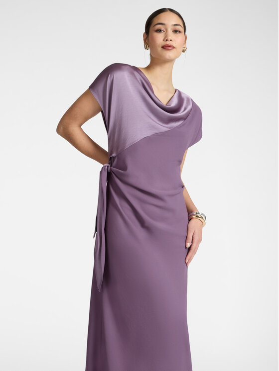 Elena Mirò Elena Mirò Sukienka wieczorowa 7070P000279N0F9 Fioletowy A-Line Fit