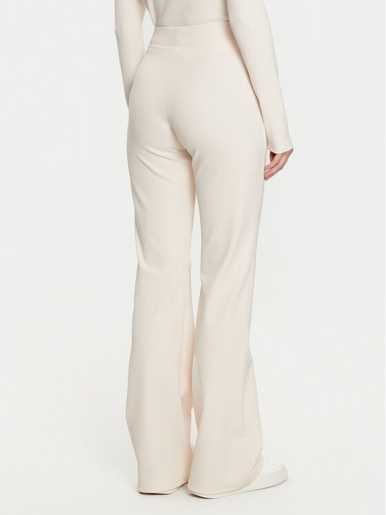 Guess Guess Spodnie dzianinowe V5RB06 KCLH0 Écru Regular Fit