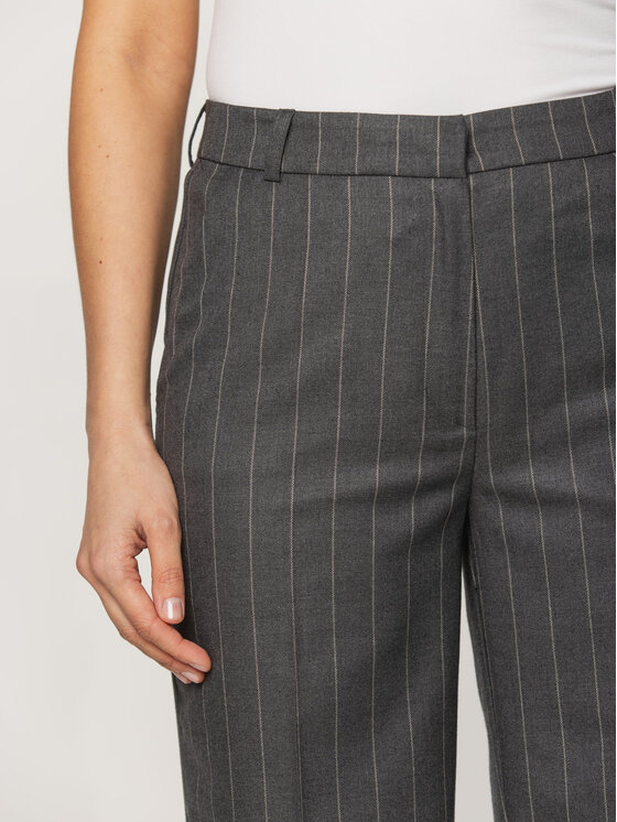 Willsoor Willsoor Spodnie materiałowe 67929 Szary Regular Fit