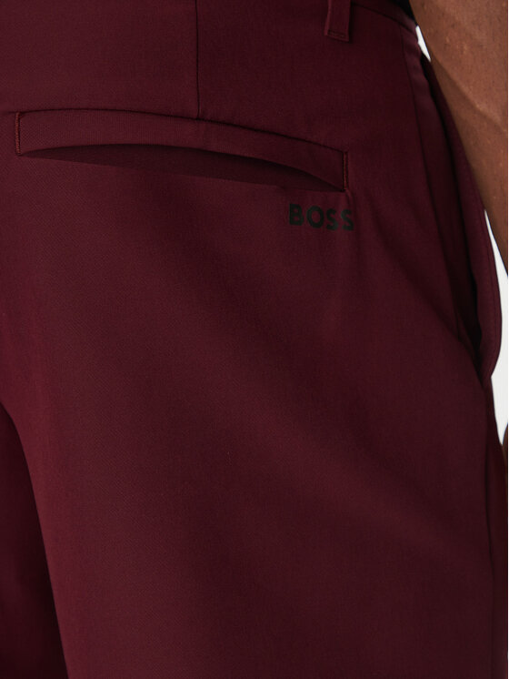 BOSS BOSS Pantaloncini di tessuto S_Commuter_10.5 inch 50540337 Bordeaux Slim Fit