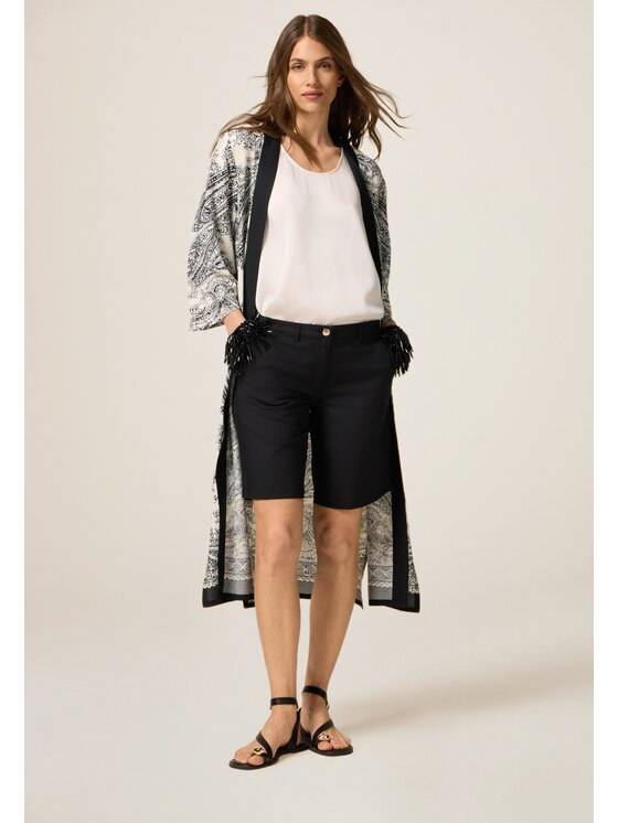 Oltre Oltre Bluzka 2479J000717N0S1 Czarny Baggy Fit