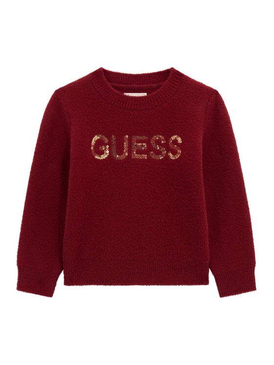 Guess Kids Guess Kids Sweter 179226 Czerwony Classic Fit