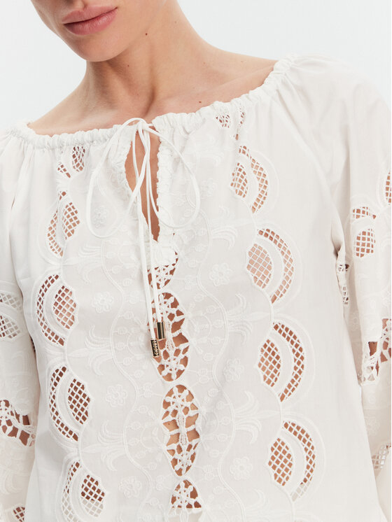 Liu Jo Liu Jo Blúzka WA5257 T4853 Biela Relaxed Fit