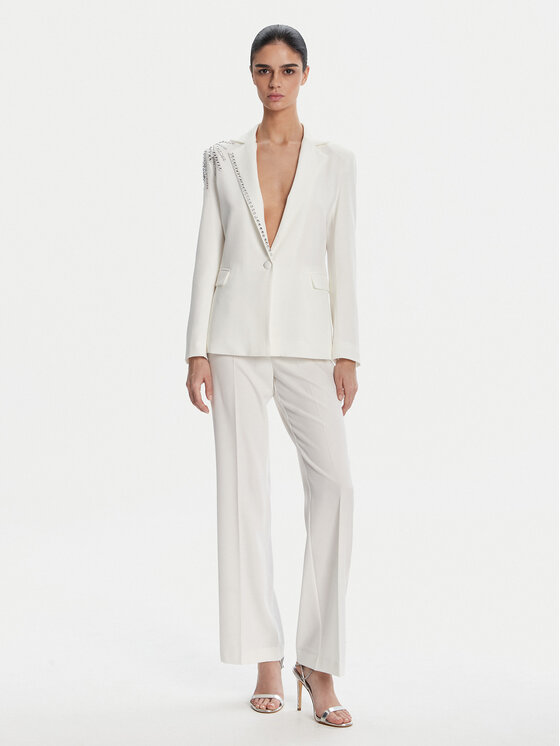Artigli Artigli Marynarka ACGI000802 058 Biały Regular Fit