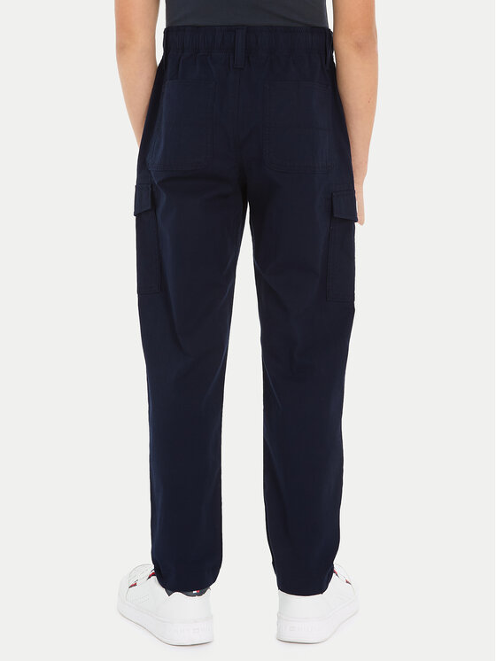 Tommy Hilfiger Tommy Hilfiger Kalhoty z materiálu KB0KB08837 Tmavomodrá Regular Fit