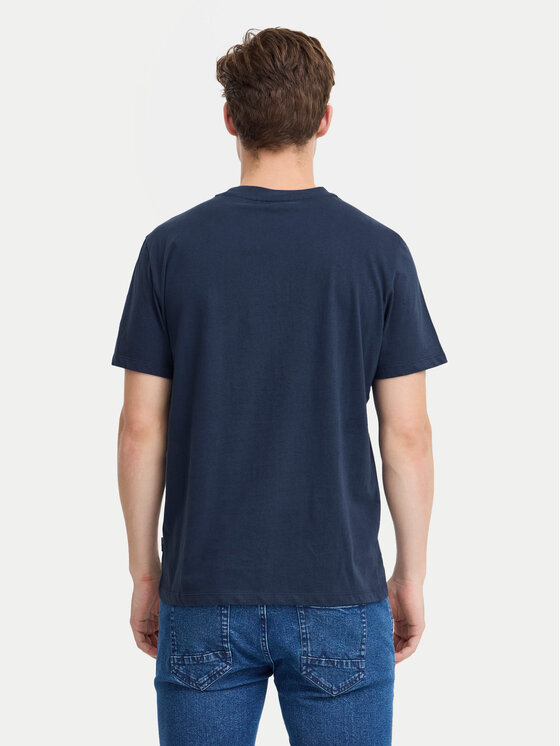 Blend Blend T-krekls 20717959 Tumši zils Regular Fit